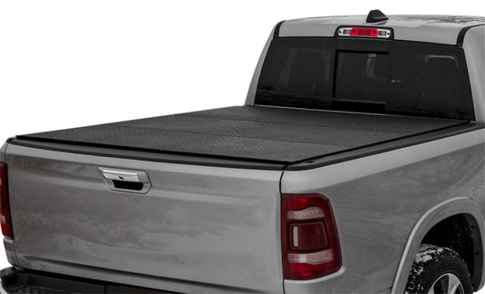 Access LOMAX Pro Series Tri-Fold Cover 2020 Jeep Gladiator 5ft Box (w/Trail Rail) - Blk Diamond Mist